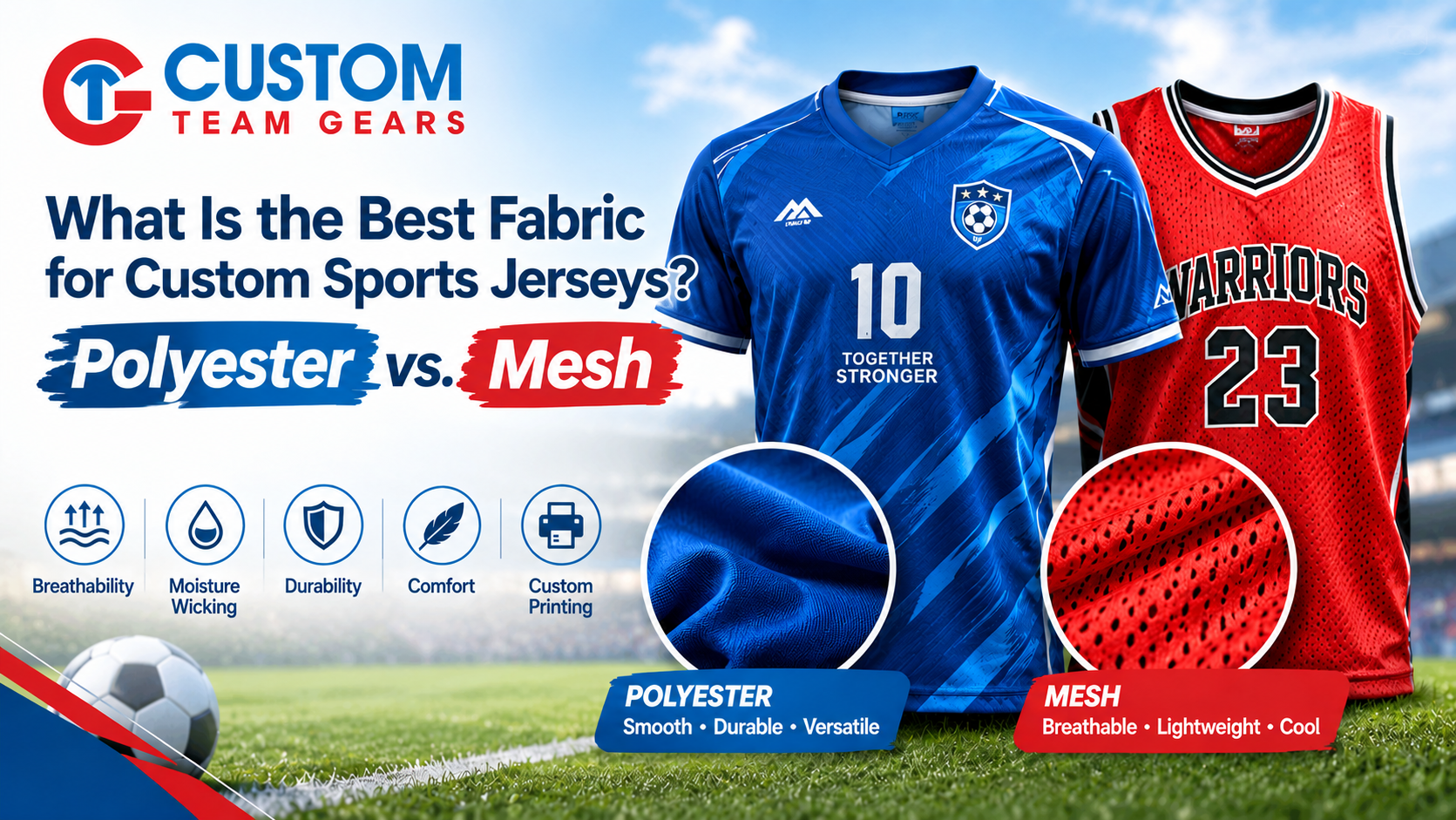 What Is the Best Fabric for Custom Sports Jerseys Polyester vs. Mesh