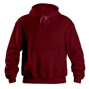 Custom Printed Hoodies with Full Color Print (Maroon)